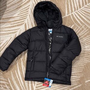 Columbia Kids Black Omni Heat Insulated Jacket- size Medium- NWT